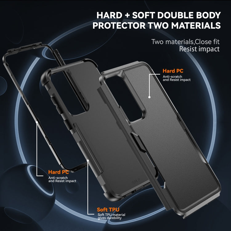 For Samsung Galaxy S24+ 5G TPU + PC Shockproof Protective Phone Case(Black) - free shipping - PMC TechLife - Order now!