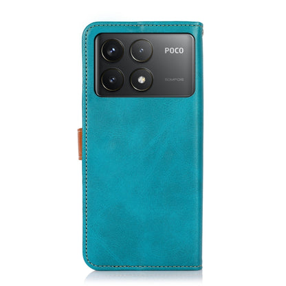 For Xiaomi Redmi K70 5G / K70 Pro 5G KHAZNEH Cowhide Texture Flip Leather Phone Case(Blue) - Xiaomi Cases by PMC Jewellery | Online Shopping South Africa | PMC Jewellery | Buy Now Pay Later Mobicred