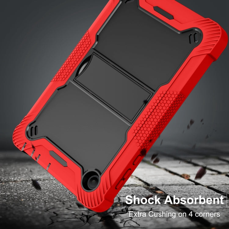 For TCL Tab 8 LE Shockproof Silicone Hybrid PC Tablet Case with Holder(Black + Red) - Others by PMC TechLife | Online Shopping South Africa | PMC TechLife | Buy Now Pay Later Mobicred