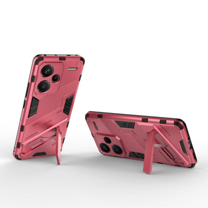 For Xiaomi Redmi Note 13 Pro Punk Armor 2 in 1 PC + TPU Phone Case(Light Red) - Note 13 Pro Cases by PMC Jewellery | Online Shopping South Africa | PMC Jewellery | Buy Now Pay Later Mobicred