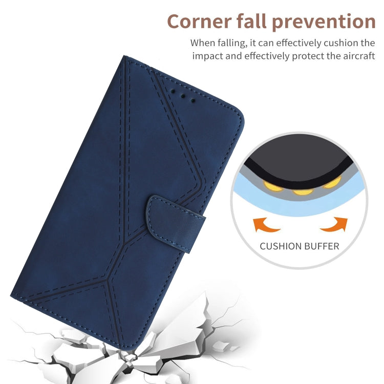 For Motorola Edge 40 Stitching Embossed Leather Phone Case(Blue) - free shipping - PMC TechLife - Order now!