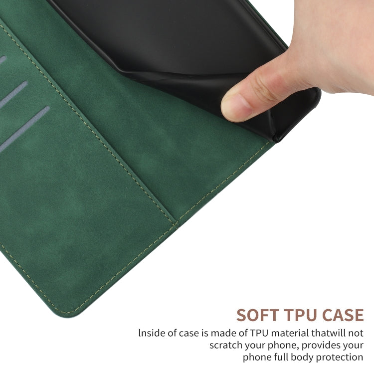 For Motorola Edge 5G 2024 Stitching Embossed Leather Phone Case(Green) - Motorola Cases by PMC Jewellery | Online Shopping South Africa | PMC Jewellery | Buy Now Pay Later Mobicred