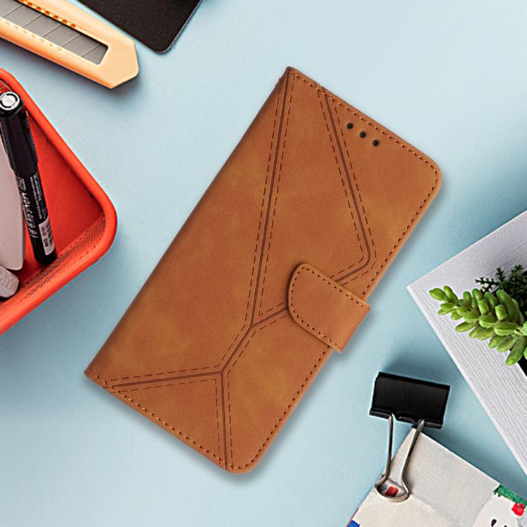For Motorola Moto G86 5G Stitching Embossed Leather Phone Case(Brown) - free shipping - PMC TechLife - Order now!