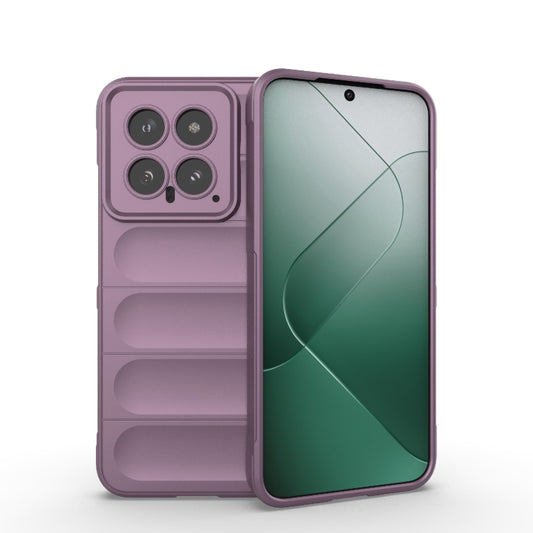 For Xiaomi 14 5G Magic Shield TPU + Flannel Phone Case(Purple) - 14 Cases by PMC Jewellery | Online Shopping South Africa | PMC Jewellery | Buy Now Pay Later Mobicred