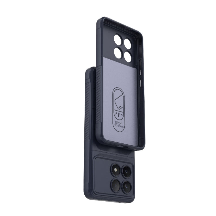 For Xiaomi Redmi K70 / K70 Pro 5G Magic Shield TPU + Flannel Phone Case(Dark Grey) - K70 Pro Cases by PMC TechLife | Online Shopping South Africa | PMC TechLife | Buy Now Pay Later Mobicred