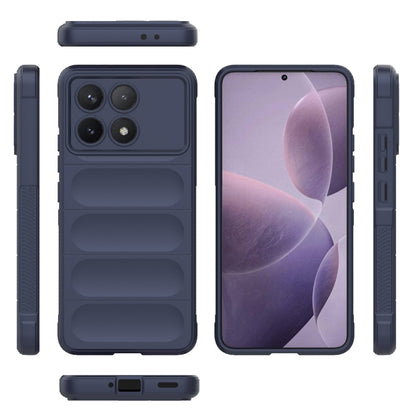 For Xiaomi Redmi K70 / K70 Pro 5G Magic Shield TPU + Flannel Phone Case(Dark Blue) - K70 Pro Cases by PMC Jewellery | Online Shopping South Africa | PMC Jewellery | Buy Now Pay Later Mobicred