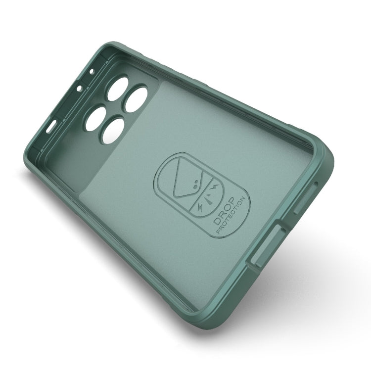 For Xiaomi Redmi K70E 5G Magic Shield TPU + Flannel Phone Case(Light Blue) - K70E Cases by PMC TechLife | Online Shopping South Africa | PMC TechLife | Buy Now Pay Later Mobicred