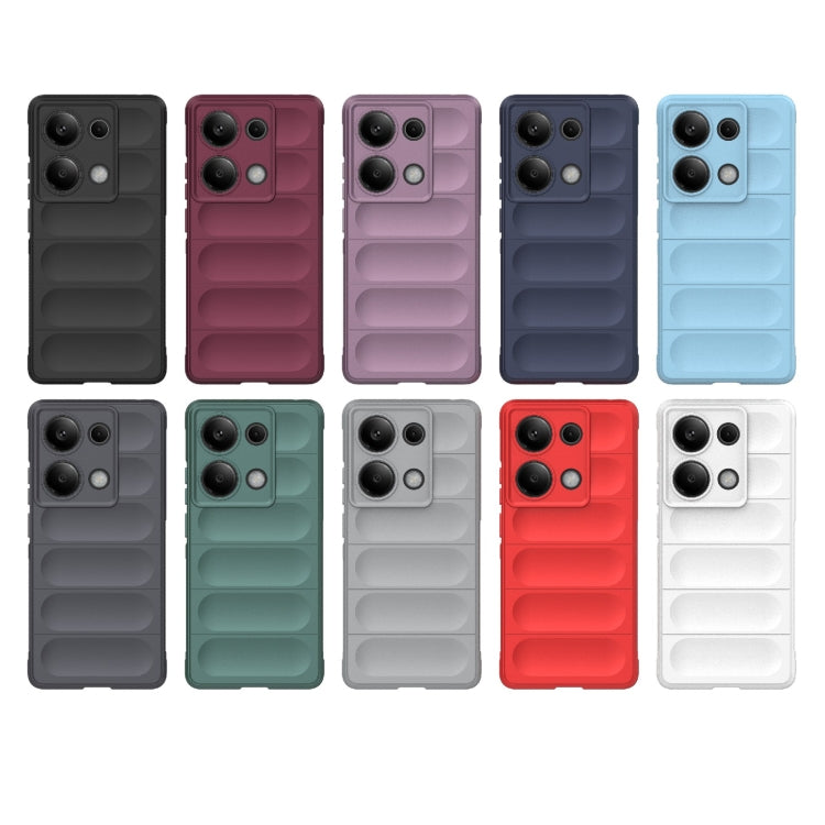 For Xiaomi Redmi Note 13 Pro 4G Global Magic Shield TPU + Flannel Phone Case(Dark Grey) - Note 13 Pro Cases by PMC TechLife | Online Shopping South Africa | PMC TechLife | Buy Now Pay Later Mobicred