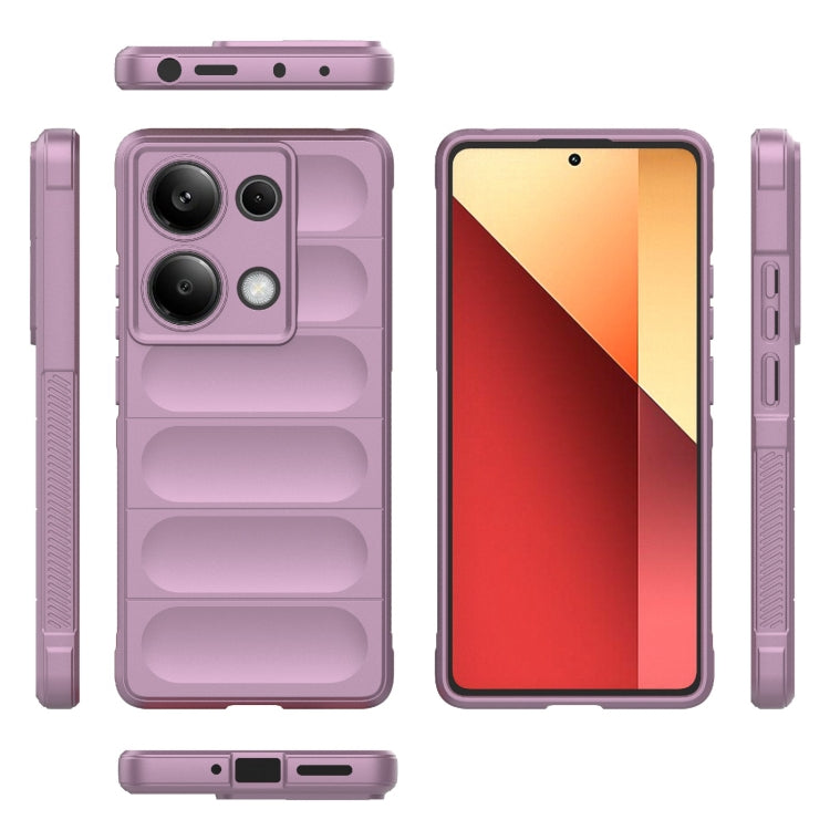 For Xiaomi Redmi Note 13 Pro 4G Global Magic Shield TPU + Flannel Phone Case(Purple) - Note 13 Pro Cases by PMC Jewellery | Online Shopping South Africa | PMC Jewellery | Buy Now Pay Later Mobicred