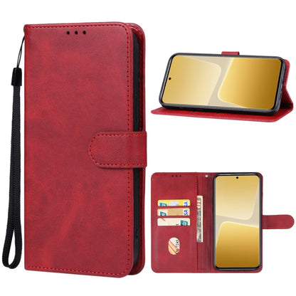 For Xiaomi 13T Leather Phone Case(Red) - Xiaomi Cases by PMC Jewellery | Online Shopping South Africa | PMC Jewellery | Buy Now Pay Later Mobicred