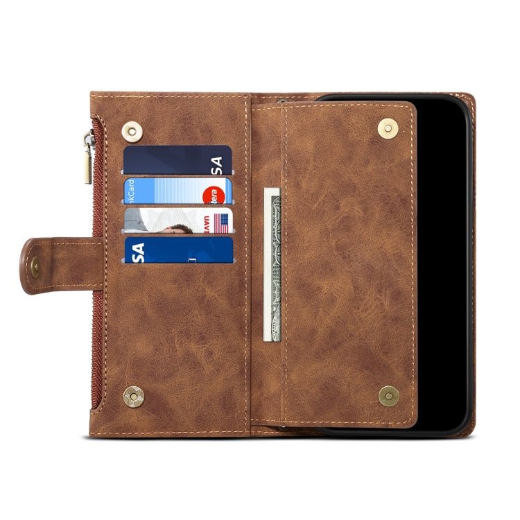 For Google Pixel 8A ESEBLE Retro Frosted RFID Flip Leather Phone Case(Brown) - Google Cases by ESEBLE | Online Shopping South Africa | PMC TechLife | Buy Now Pay Later Mobicred
