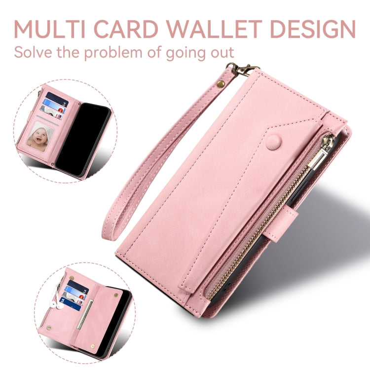 For Google Pixel 8A ESEBLE Retro Frosted RFID Flip Leather Phone Case(Rose Gold) - Google Cases by ESEBLE | Online Shopping South Africa | PMC TechLife | Buy Now Pay Later Mobicred