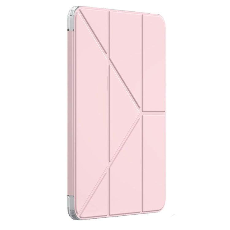 For iPad Pro 11 2024 Mutural Deformation Stand Smart Leather Tablet Case(Pink) - free shipping - PMC TechLife - Order now!