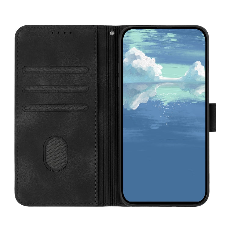 For Xiaomi Redmi Note 12 Pro 4G/5G Global Line Pattern Skin Feel Leather Phone Case(Black) - Xiaomi Cases by PMC TechLife | Online Shopping South Africa | PMC TechLife | Buy Now Pay Later Mobicred