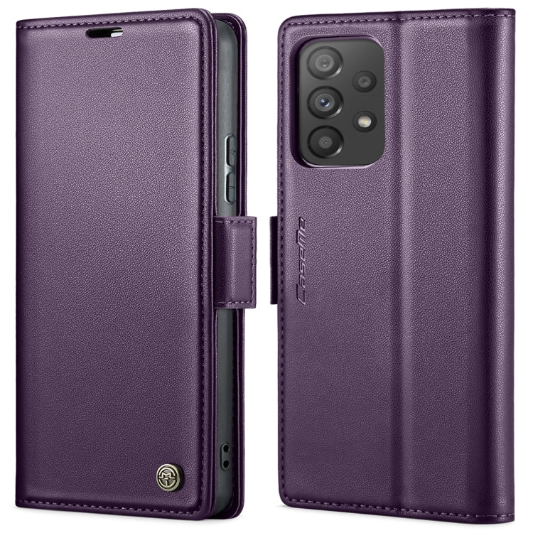 For Samsung Galaxy A53 CaseMe 023 Butterfly Buckle Litchi Texture RFID Anti-theft Leather Phone Case(Pearly Purple) - Galaxy Phone Cases by CaseMe | Online Shopping South Africa | PMC Jewellery | Buy Now Pay Later Mobicred