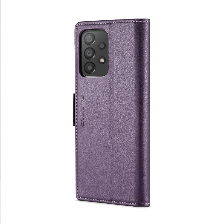 For Samsung Galaxy A53 CaseMe 023 Butterfly Buckle Litchi Texture RFID Anti-theft Leather Phone Case(Pearly Purple) - Galaxy Phone Cases by CaseMe | Online Shopping South Africa | PMC Jewellery | Buy Now Pay Later Mobicred