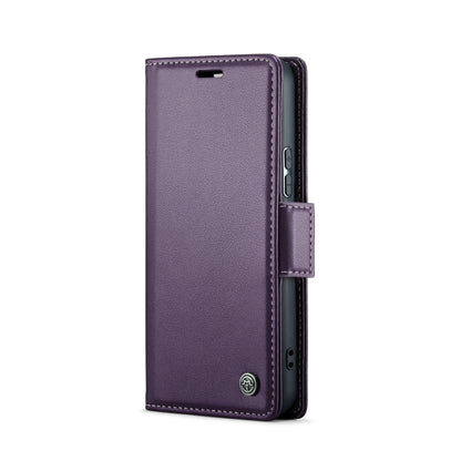 For Samsung Galaxy S21+ 5G CaseMe 023 Butterfly Buckle Litchi Texture RFID Anti-theft Leather Phone Case(Pearly Purple) - Galaxy S21+ 5G Cases by CaseMe | Online Shopping South Africa | PMC Jewellery | Buy Now Pay Later Mobicred