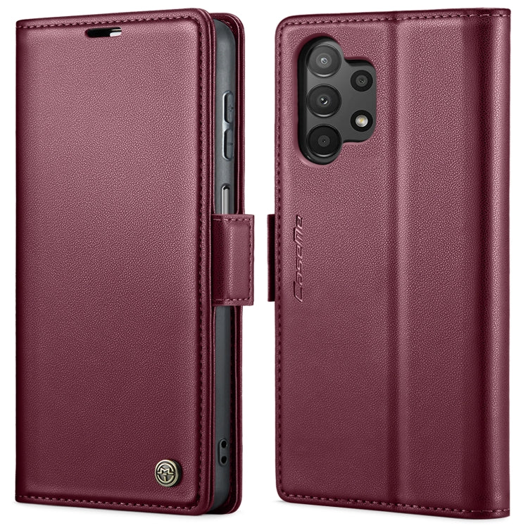 For Samsung Galaxy A13 4G/5G/A04s/A04/M13 5G CaseMe 023 Butterfly Buckle Litchi Texture RFID Anti-theft Leather Phone Case(Wine Red) - Galaxy Phone Cases by CaseMe | Online Shopping South Africa | PMC Jewellery | Buy Now Pay Later Mobicred