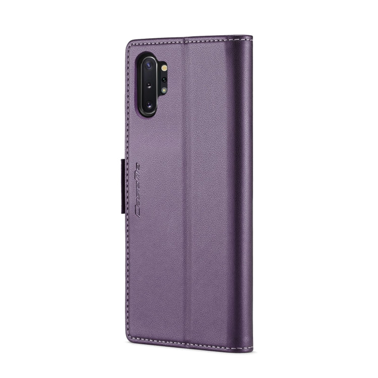 For Samsung Galaxy Note10+ CaseMe 023 Butterfly Buckle Litchi Texture RFID Anti-theft Leather Phone Case(Pearly Purple) - Galaxy Phone Cases by CaseMe | Online Shopping South Africa | PMC Jewellery | Buy Now Pay Later Mobicred