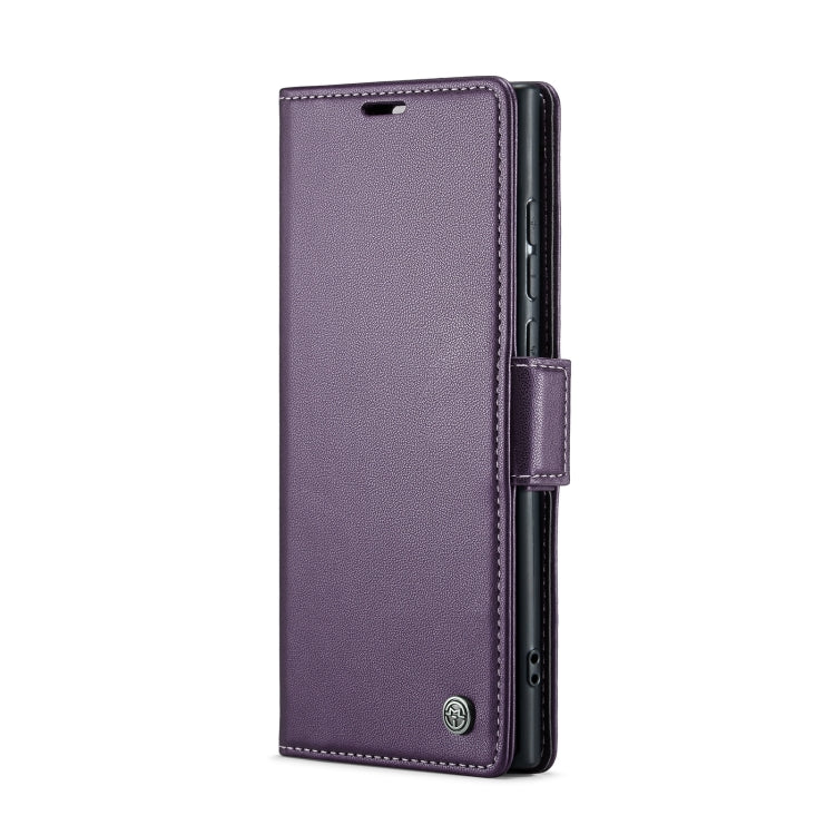 For Samsung Galaxy S24 Ultra CaseMe 023 Butterfly Buckle Litchi Texture RFID Anti-theft Leather Phone Case(Pearly Purple) - Galaxy S24 Ultra 5G Cases by CaseMe | Online Shopping South Africa | PMC Jewellery