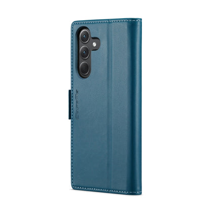 For Samsung Galaxy A35 5G CaseMe 023 Butterfly Buckle Litchi Texture RFID Anti-theft Leather Phone Case(Blue) - Galaxy Phone Cases by CaseMe | Online Shopping South Africa | PMC Jewellery | Buy Now Pay Later Mobicred