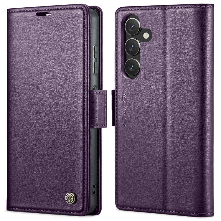 For Samsung Galaxy A55 CaseMe 023 Butterfly Buckle Litchi Texture RFID Anti-theft Leather Phone Case(Pearly Purple) - Galaxy Phone Cases by CaseMe | Online Shopping South Africa | PMC Jewellery | Buy Now Pay Later Mobicred