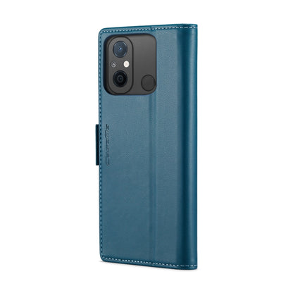 For Xiaomi Redmi 11A/12C CaseMe 023 Butterfly Buckle Litchi Texture RFID Anti-theft Leather Phone Case(Blue) - Xiaomi Cases by CaseMe | Online Shopping South Africa | PMC Jewellery | Buy Now Pay Later Mobicred