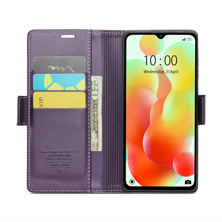 For Xiaomi Redmi 11A/12C CaseMe 023 Butterfly Buckle Litchi Texture RFID Anti-theft Leather Phone Case(Pearly Purple) - Xiaomi Cases by CaseMe | Online Shopping South Africa | PMC Jewellery | Buy Now Pay Later Mobicred