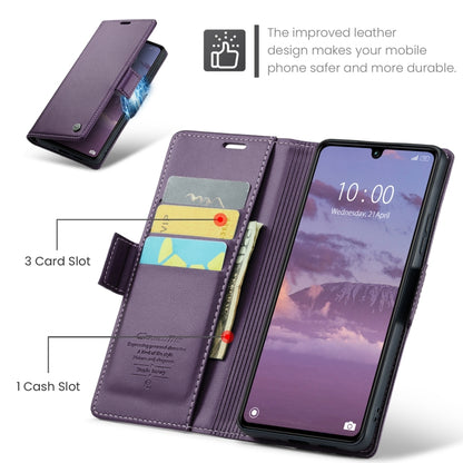 For Xiaomi Redmi 13C 4G / 13C 5G CaseMe 023 Butterfly Buckle Litchi Texture RFID Anti-theft Leather Phone Case(Pearly Purple) - Xiaomi Cases by CaseMe | Online Shopping South Africa | PMC Jewellery | Buy Now Pay Later Mobicred