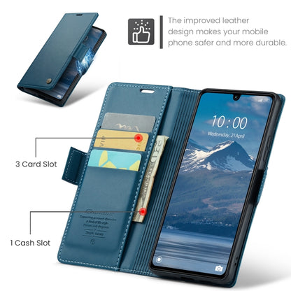 For Xiaomi Poco C65 4G CaseMe 023 Butterfly Buckle Litchi Texture RFID Anti-theft Leather Phone Case(Blue) - Xiaomi Cases by CaseMe | Online Shopping South Africa | PMC Jewellery | Buy Now Pay Later Mobicred