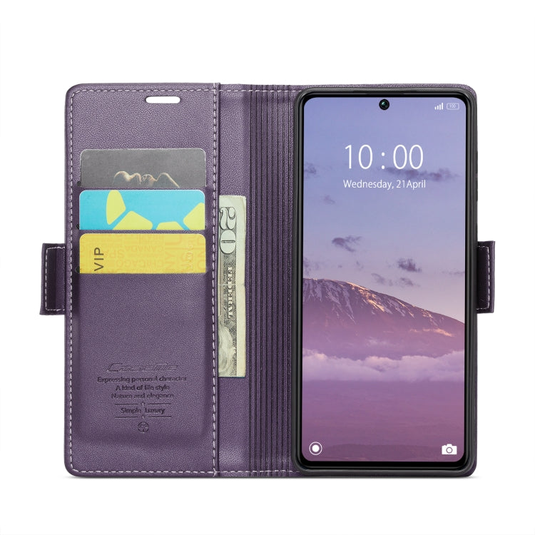 For Xiaomi Poco X6 5G CaseMe 023 Butterfly Buckle Litchi Texture RFID Anti-theft Leather Phone Case(Pearly Purple) - Xiaomi Cases by CaseMe | Online Shopping South Africa | PMC Jewellery | Buy Now Pay Later Mobicred