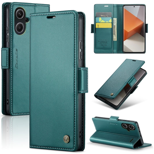 For Xiaomi Redmi Note 13 Pro+ 5G CaseMe 023 Butterfly Buckle Litchi Texture RFID Anti-theft Leather Phone Case(Pearly Blue) - Xiaomi Cases by CaseMe | Online Shopping South Africa | PMC Jewellery | Buy Now Pay Later Mobicred