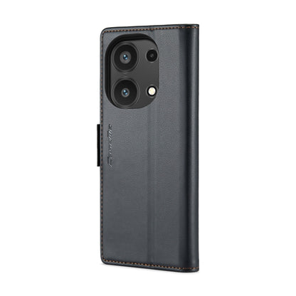 For Xiaomi Redmi Note 13 Pro 4G CaseMe 023 Butterfly Buckle Litchi Texture RFID Anti-theft Leather Phone Case(Black) - Xiaomi Cases by CaseMe | Online Shopping South Africa | PMC Jewellery | Buy Now Pay Later Mobicred