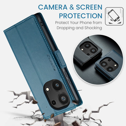 For Xiaomi Redmi Note 13 Pro 4G CaseMe 023 Butterfly Buckle Litchi Texture RFID Anti-theft Leather Phone Case(Blue) - Xiaomi Cases by CaseMe | Online Shopping South Africa | PMC Jewellery | Buy Now Pay Later Mobicred