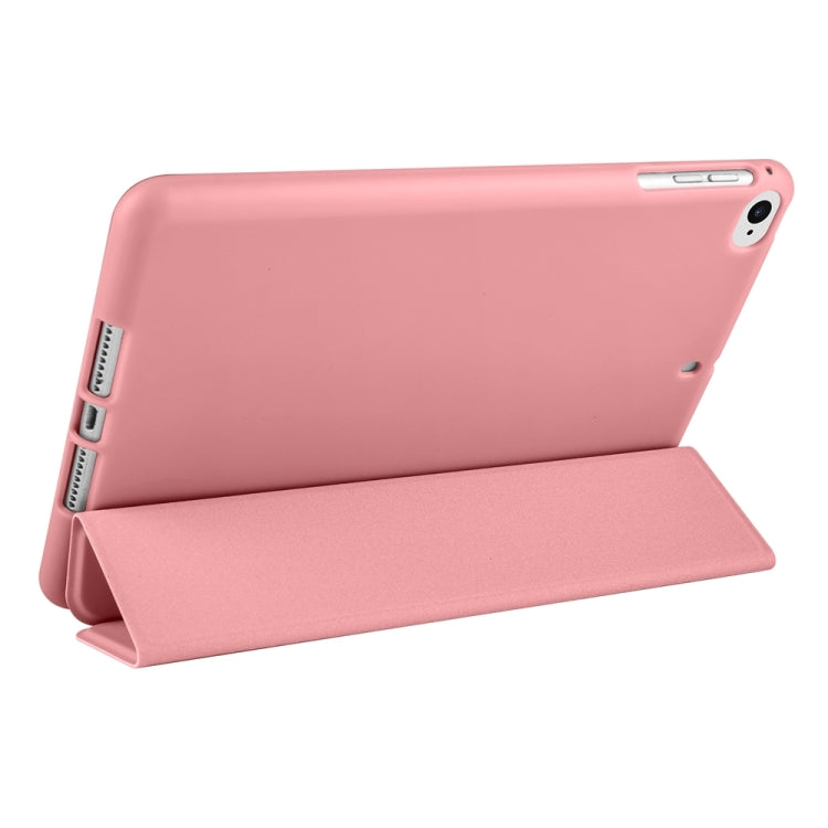 For iPad 9.7 2018 / 2017 / Air 2 / Air 3-folding TPU Horizontal Flip Leather Tablet Case with Holder(Rose Gold) - iPad 9.7 (2018) & (2017) Cases by PMC Jewellery | Online Shopping South Africa | PMC Jewellery