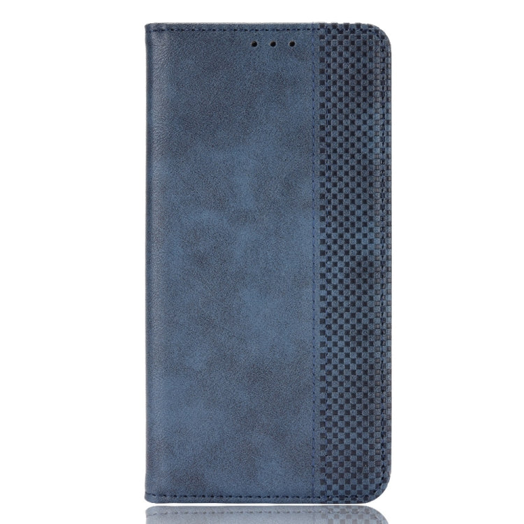 For Honor Magic6 Pro 5G Magnetic Buckle Retro Texture Leather Phone Case(Blue) - free shipping - PMC TechLife - Order now!