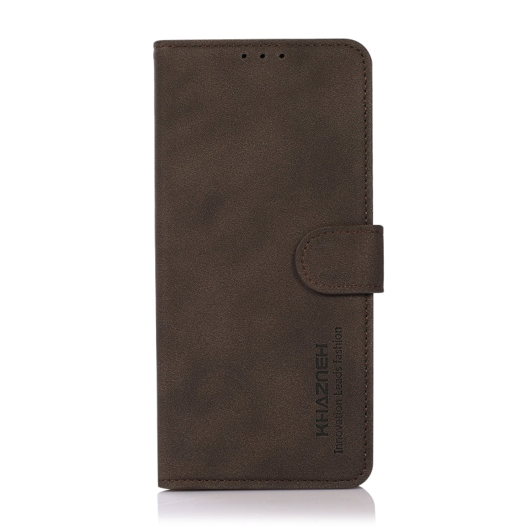 For Xiaomi Redmi 13C KHAZNEH Matte Texture Leather Phone Case(Brown) - 13C Cases by PMC Jewellery | Online Shopping South Africa | PMC Jewellery | Buy Now Pay Later Mobicred