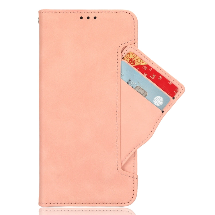 For Google Pixel 9 Skin Feel Calf Texture Card Slots Leather Phone Case(Pink) - Google Cases by PMC Jewellery | Online Shopping South Africa | PMC Jewellery | Buy Now Pay Later Mobicred