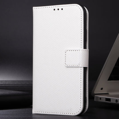 For Google Pixel 9 Pro Diamond Texture Leather Phone Case(White) - Google Cases by PMC Jewellery | Online Shopping South Africa | PMC Jewellery | Buy Now Pay Later Mobicred