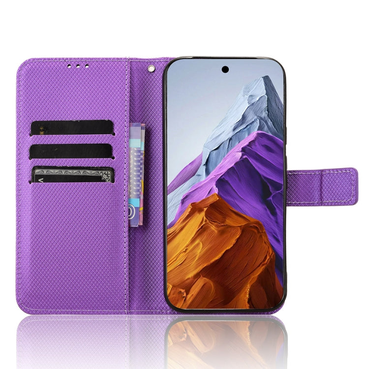 For Google Pixel 9 Diamond Texture Leather Phone Case(Purple) - Google Cases by PMC Jewellery | Online Shopping South Africa | PMC Jewellery | Buy Now Pay Later Mobicred