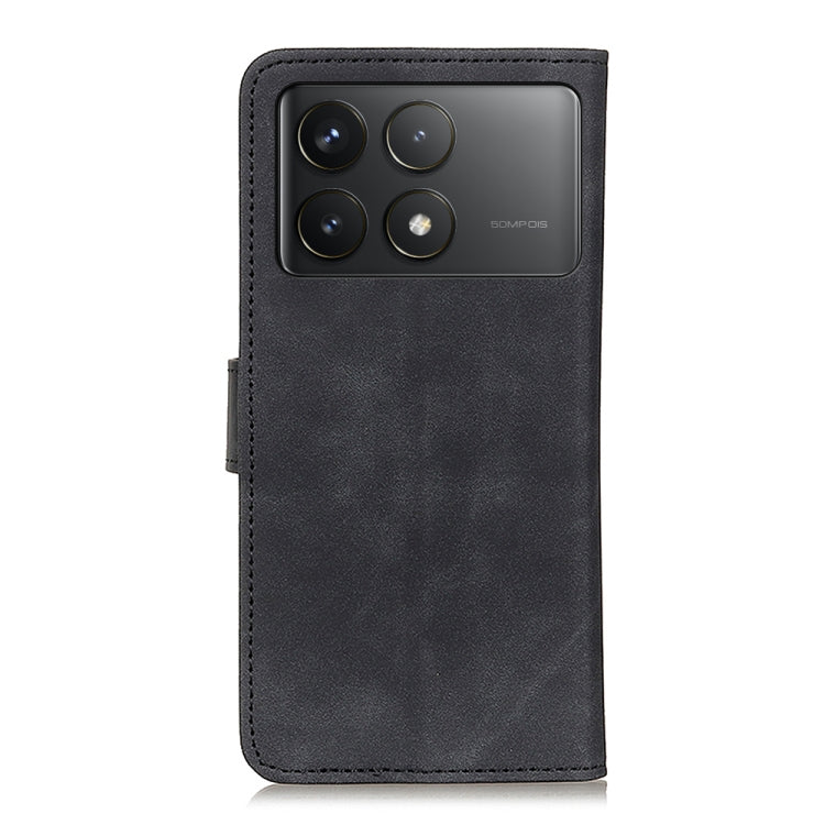 For Xiaomi Redmi K70 5G / K70 Pro 5G KHAZNEH Retro Texture Flip Leather Phone Case(Black) - K70 Cases by PMC Jewellery | Online Shopping South Africa | PMC Jewellery | Buy Now Pay Later Mobicred