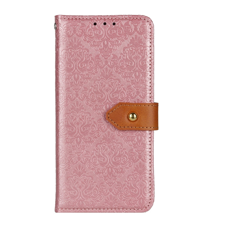 For Xiaomi Redmi K70 5G / K70 Pro 5G European Floral Embossed Leather Phone Case(Pink) - K70 Cases by PMC Jewellery | Online Shopping South Africa | PMC Jewellery | Buy Now Pay Later Mobicred