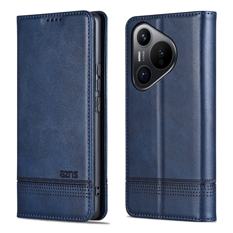 For Huawei Pura 70 AZNS Magnetic Calf Texture Flip Leather Phone Case(Dark Blue) - Huawei Cases by AZNS | Online Shopping South Africa | PMC Jewellery | Buy Now Pay Later Mobicred