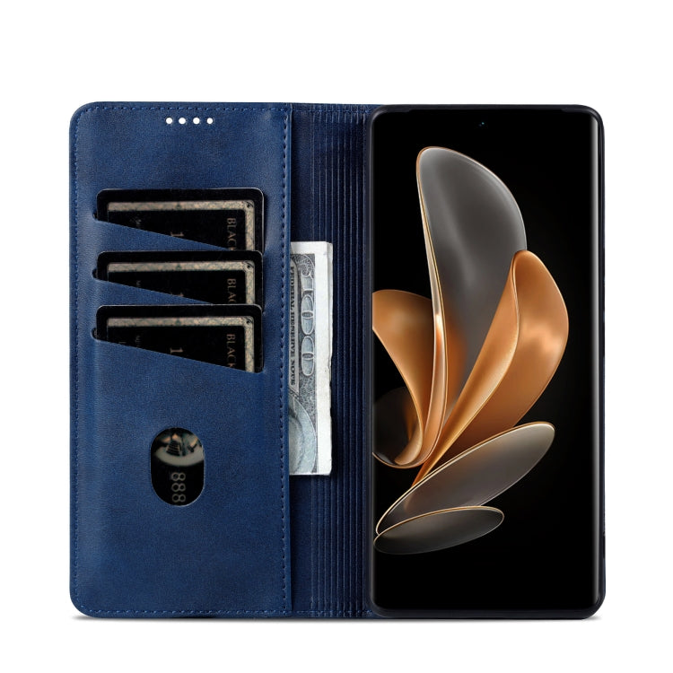 For Huawei Pura 70 Ultra AZNS Magnetic Calf Texture Flip Leather Phone Case(Dark Blue) - Huawei Cases by AZNS | Online Shopping South Africa | PMC Jewellery | Buy Now Pay Later Mobicred