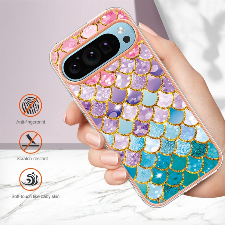 For Google Pixel 9 Pro XL Electroplating IMD TPU Phone Case(Colorful Scales) - Google Cases by PMC Jewellery | Online Shopping South Africa | PMC Jewellery | Buy Now Pay Later Mobicred