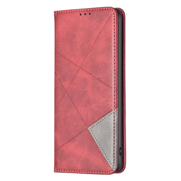 For Xiaomi Redmi K70 / K70 Pro Rhombus Texture Magnetic Leather Phone Case(Red) - K70 Pro Cases by PMC Jewellery | Online Shopping South Africa | PMC Jewellery | Buy Now Pay Later Mobicred