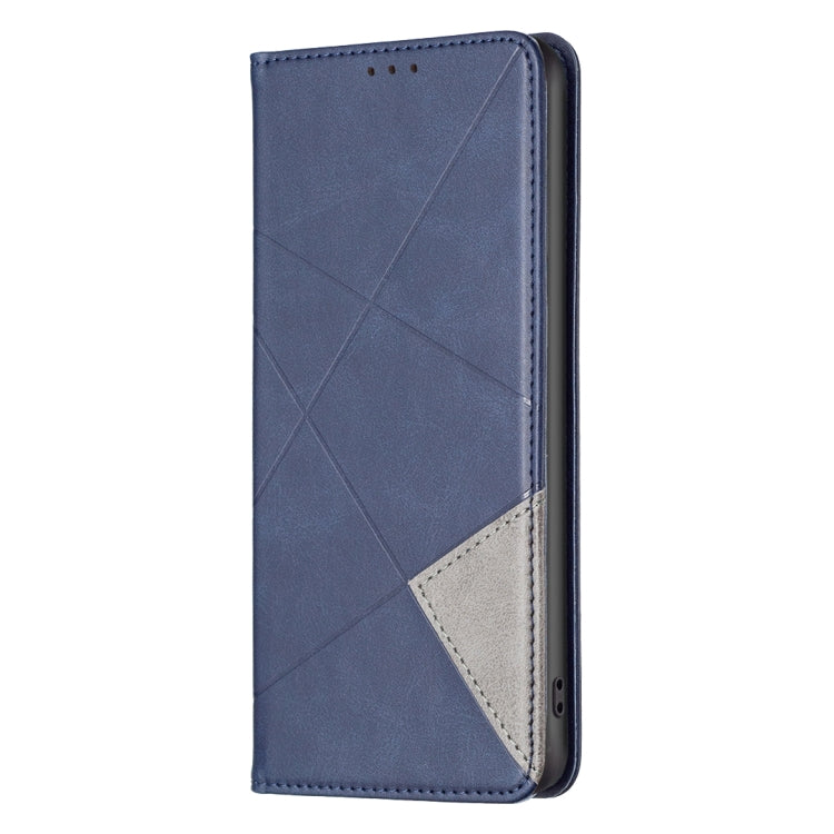 For Xiaomi Redmi K70 / K70 Pro Rhombus Texture Magnetic Leather Phone Case(Blue) - K70 Pro Cases by PMC Jewellery | Online Shopping South Africa | PMC Jewellery | Buy Now Pay Later Mobicred