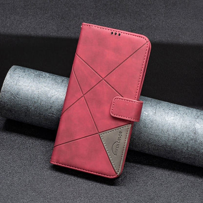 For Google Pixel 9 Pro Magnetic Buckle Rhombus Texture Leather Phone Case(Red) - Google Cases by PMC Jewellery | Online Shopping South Africa | PMC Jewellery | Buy Now Pay Later Mobicred