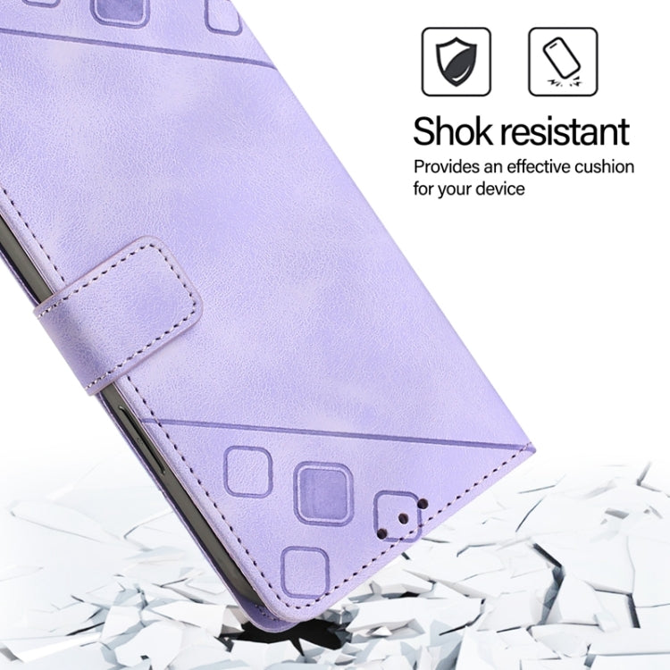 For Xiaomi Redmi K70 / K70 Pro Skin Feel Embossed Leather Phone Case(Light Purple) - K70 Cases by PMC Jewellery | Online Shopping South Africa | PMC Jewellery | Buy Now Pay Later Mobicred