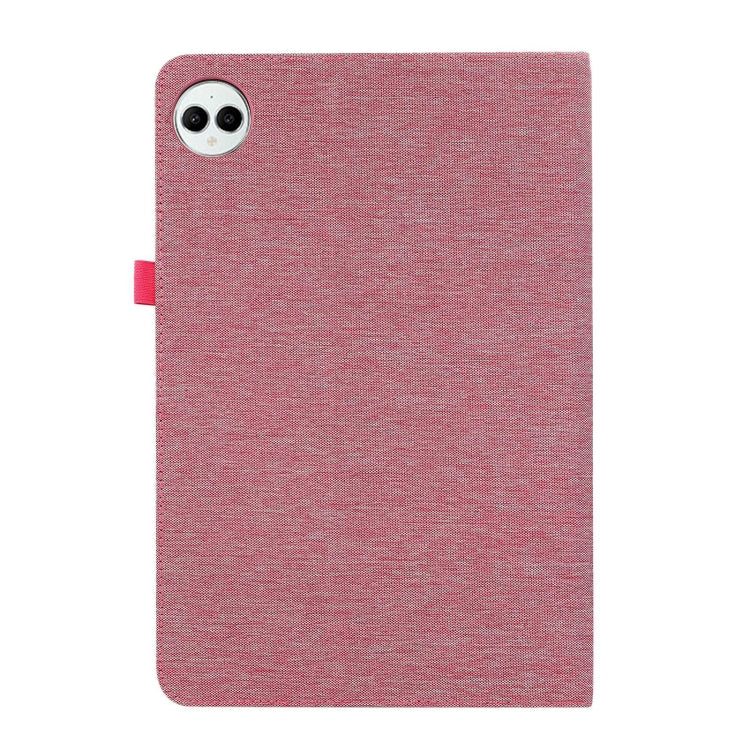 For Huawei MatePad Pro 12.2 2024 Fabric Leather Tablet Case(Rose Red) - Huawei by PMC Jewellery | Online Shopping South Africa | PMC Jewellery | Buy Now Pay Later Mobicred